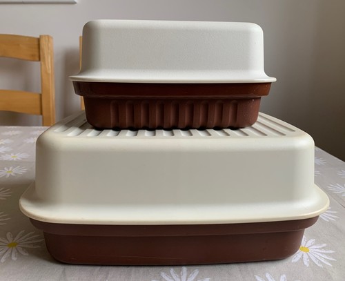 Vintage tupperware brown - 2,